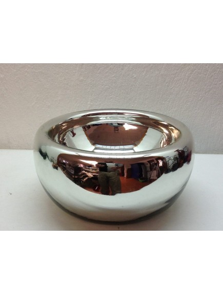 Ensaladera/ Maceta Burbuja Plata